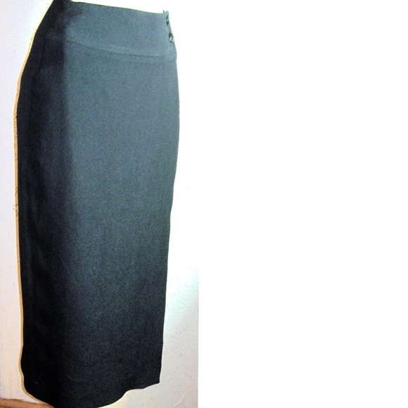 Max & Mabel New Black Long True Wrap Skirt Size XS - Picture 2 of 6